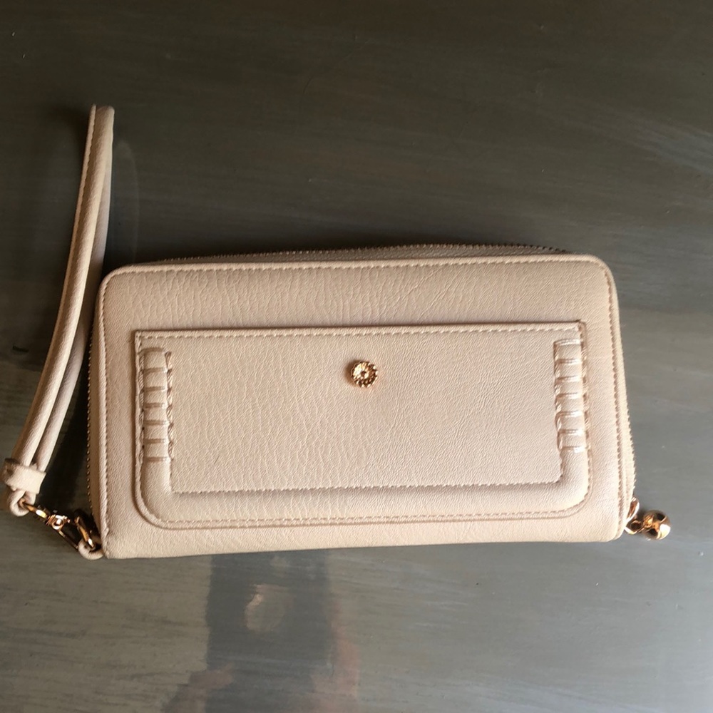 lauren conrad zip around blush wallet